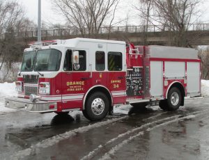 Side mount pumper on a Custom Chassis