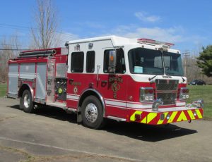 Side mount pumper on a Custom Chassis