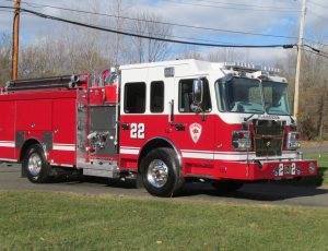 Side mount pumper on a Spartan Chassis