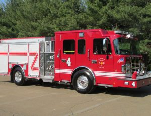 Side mount pumper S-180 on a Custom Chassis