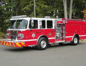 Side mount pumper on a Custom Chassis